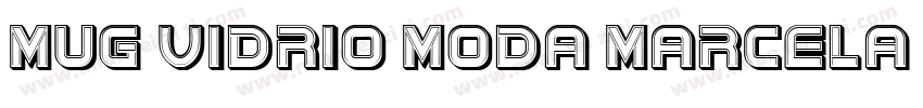 MUG VIDRIO MODA MARCELA字体转换